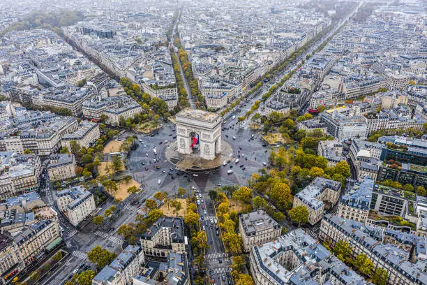 Picture of the Arc de Triomphe in Paris
